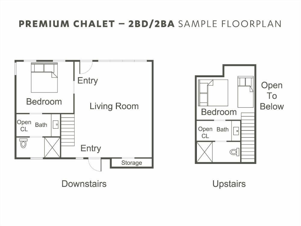 Premium Chalet – 2 Bedroom, 2 Bathroom interior